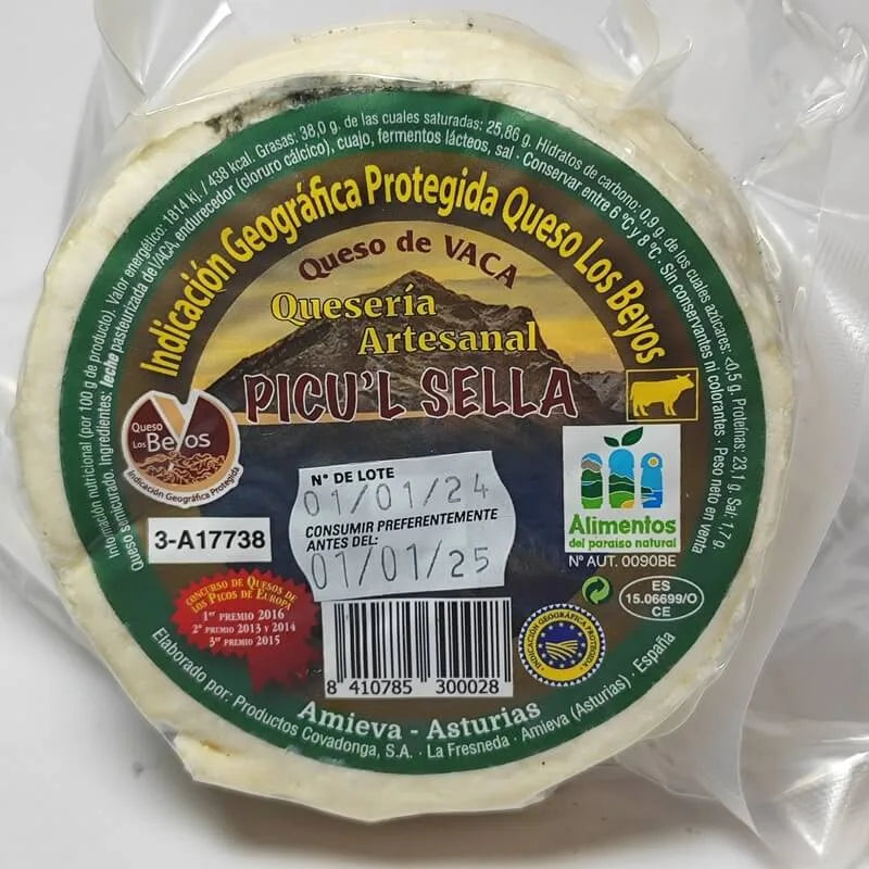 Artisanal Asturian Cow’s Milk Cheese -- 1/6 wheel