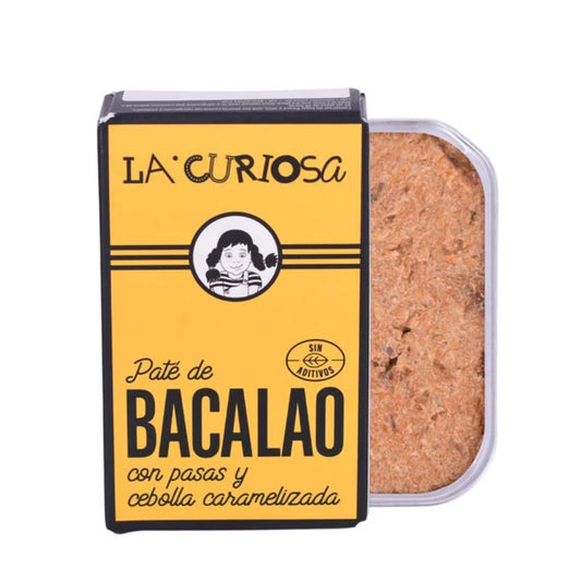 Cod Pate with Raisins and Caramelized Onions